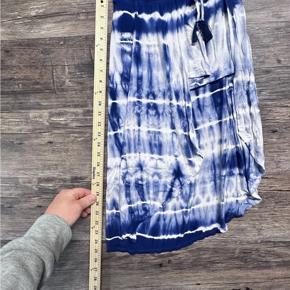 Justice Blue tie dye Asymmetrical Midi Skort Girls - Picture 2 of 5